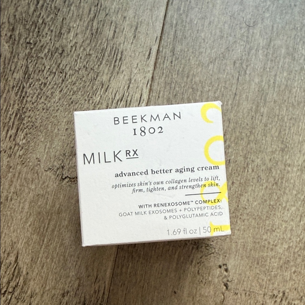 Beekman 1802 MilkRX Advanced Better Aging Cream - White & Yellow Accents